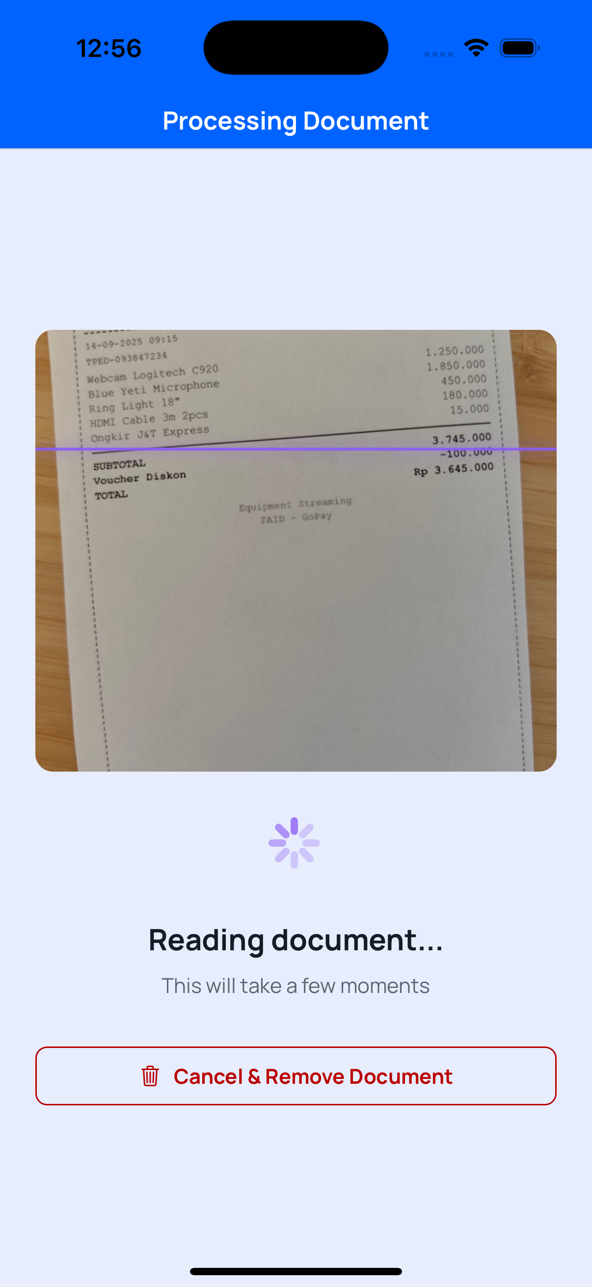 Snap a receipt